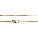 Collier d'occasion or 375 jaune coeurs maille forcat 42 cm - vue 3