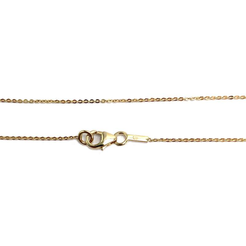 Collier d'occasion or 375 jaune coeurs maille forcat 42 cm - vue 3