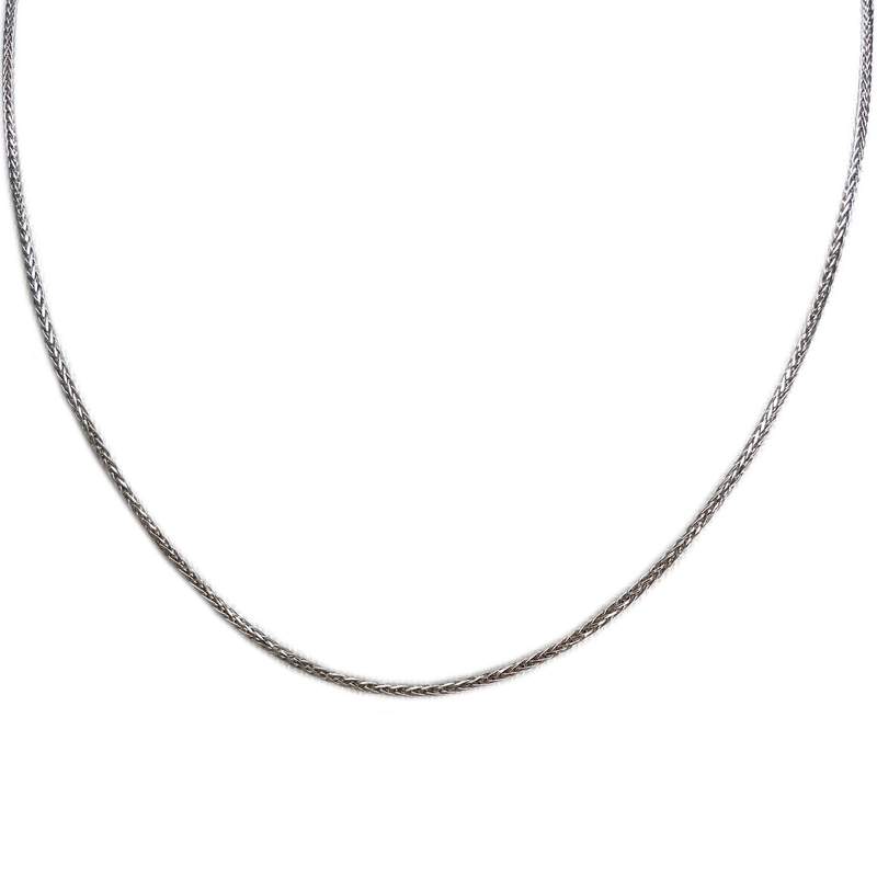 Chaîne d'occasion or 750 blanc maille palmier 44,5 cm - vue 1