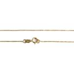 Collier d'occasion or 375 jaune maille forçat perle de tahiti 42cm - vue 3