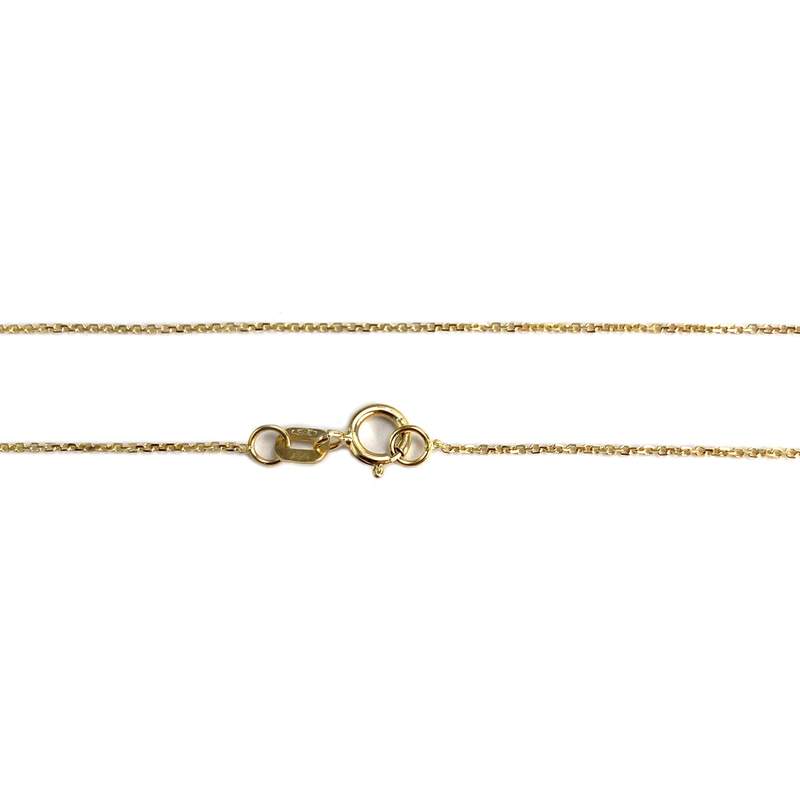 Collier d'occasion or 375 jaune maille forçat perle de tahiti 42cm - vue 3