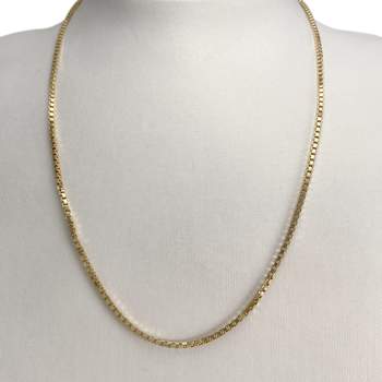 Tweedehands ketting van 750 geelgoud met Venetiaanse schakels, 51 cm