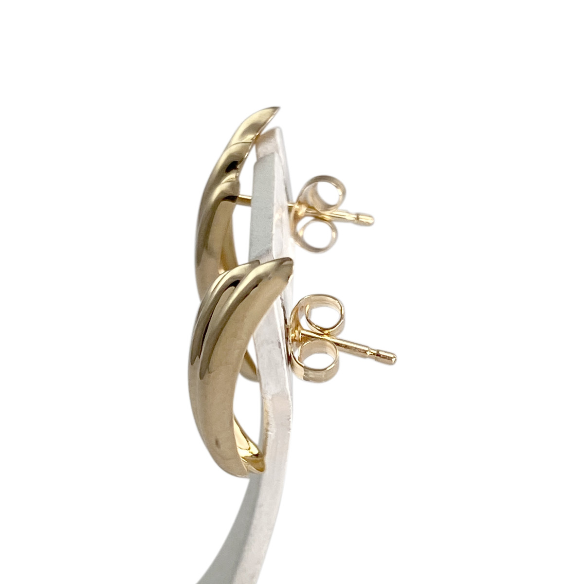 Boucles d'oreilles d'occasion or 750 jaune - vue 2
