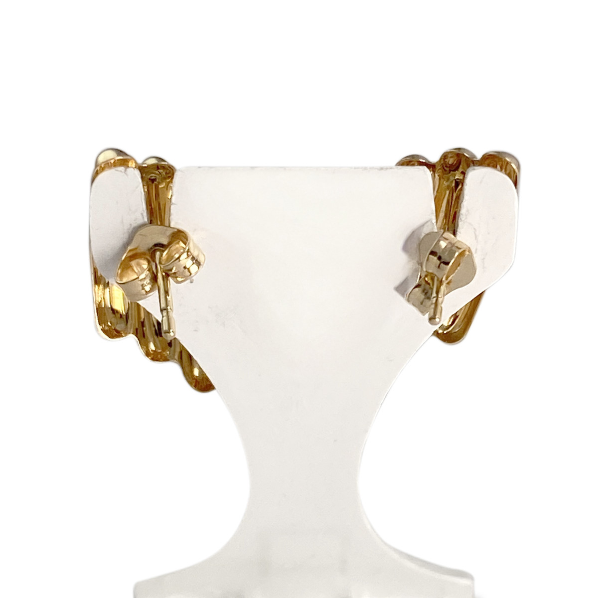 Boucles d'oreilles d'occasion or 750 jaune - vue 3