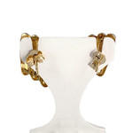 Boucles d'oreilles d'occasion or 750 jaune - vue 3