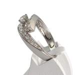Bague d'occasion or 750 blanc diamants - vue 2