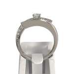 Bague d'occasion or 750 blanc diamants - vue 3