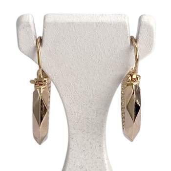 Second-hand 750 yellow gold hoop earrings