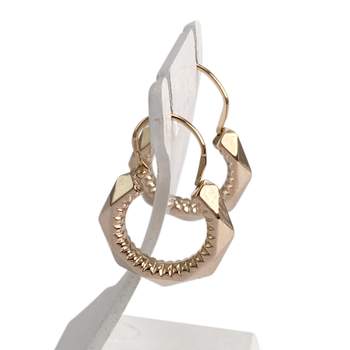 Second-hand 750 yellow gold hoop earrings