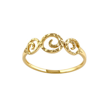 Second-hand 750 yellow gold ring