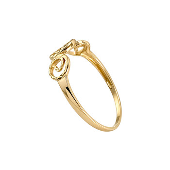 Second-hand 750 yellow gold ring