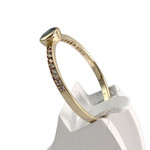 Bague d'occasion or 375 jaune saphir zirconias - vue 2