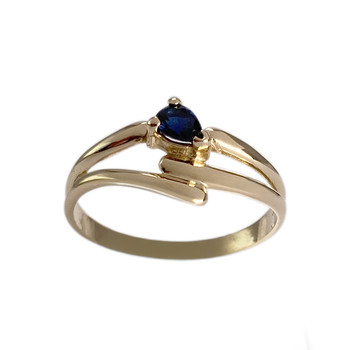 Bague d'occasion or 750 jaune saphir