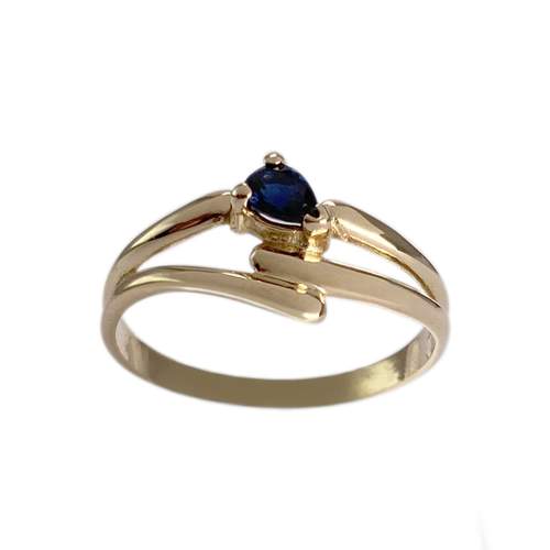 Bague d'occasion or 750 jaune saphir