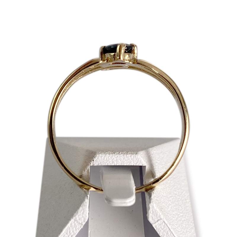 Bague d'occasion or 750 jaune saphir - vue 3