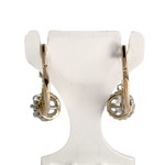 Boucles d'oreilles d'occasion 2 ors 750 diamants - vue 3