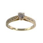 Bague d'occasion or 750 jaune diamants - vue 1