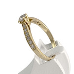 Bague d'occasion or 750 jaune diamants - vue 2