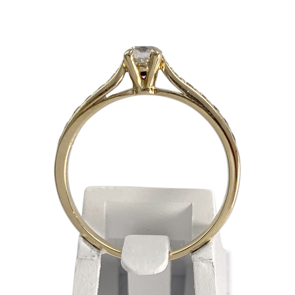 Bague d'occasion or 750 jaune diamants - vue 3