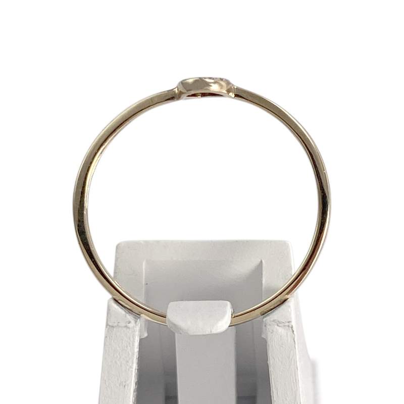 Bague d'occasion or 375 2 tons diamants - vue 3