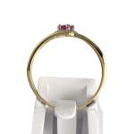 Bague d'occasion or 750 2 tons rubis - vue 3