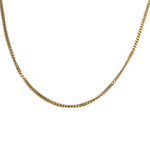 Chaîne d'occasion or 750 jaune maille gourmette 45,5 cm - vue 1