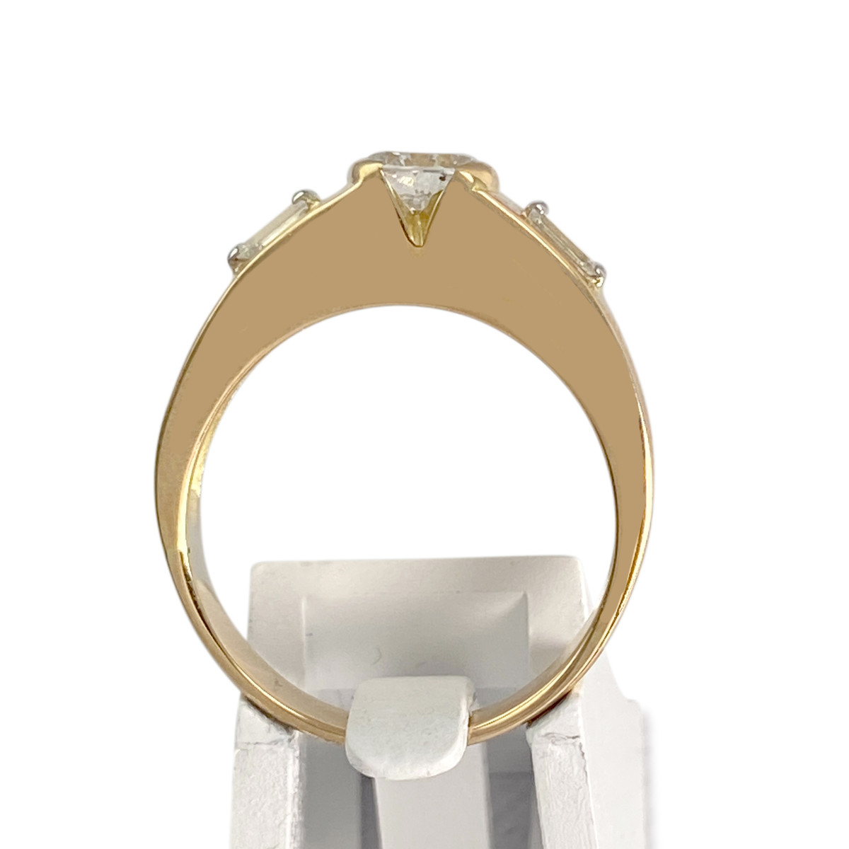 Bague d'occasion or 750 2 tons diamants - vue 3
