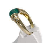 Bague d'occasion or 750 jaune diamants agate - vue 2