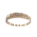 Bague d'occasion or 585 rose zirconias - vue 1