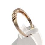 Bague d'occasion or 585 rose zirconias - vue 2