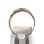 Bague d'occasion or 585 rose zirconias - vue 3