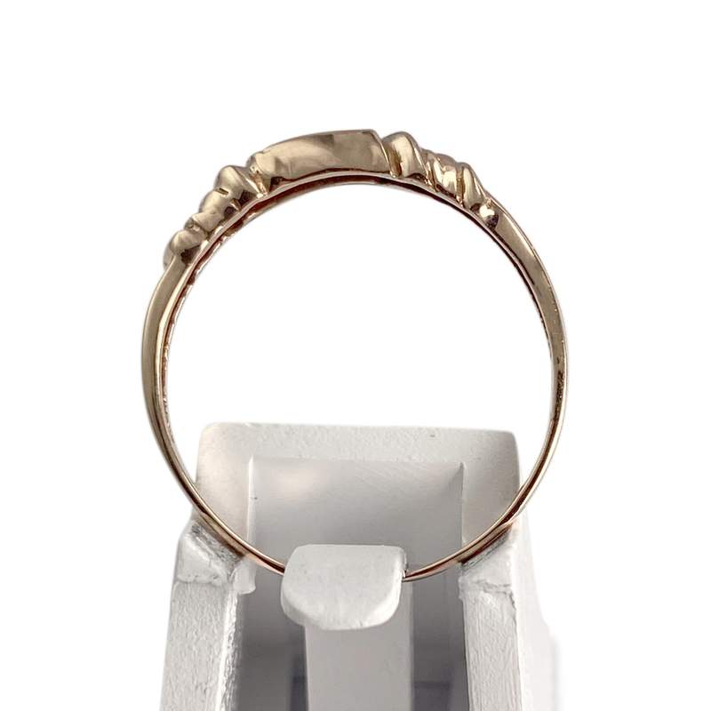 Bague d'occasion or 585 rose zirconias - vue 3