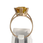 Bague d'occasion or 750 jaune corindon synthétique - vue 3