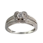 Bague MAUBOUSSIN d'occasion or 750 blanc diamants - vue 1