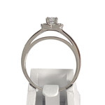 Bague MAUBOUSSIN d'occasion or 750 blanc diamants - vue 3
