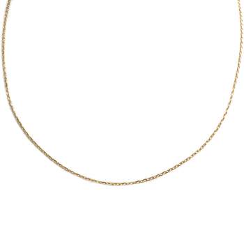 Tweedehands gouden ketting 750 gele maliënkolder 42 cm