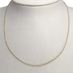 Tweedehands ketting van 750 geelgoud, forçat-schakels, 42 cm - afbeelding 2