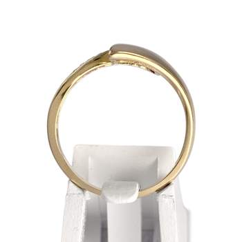 Bague d'occasion or 750 2 tons diamants