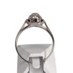 Bague d'occasion or 750 blanc zirconia - vue 3