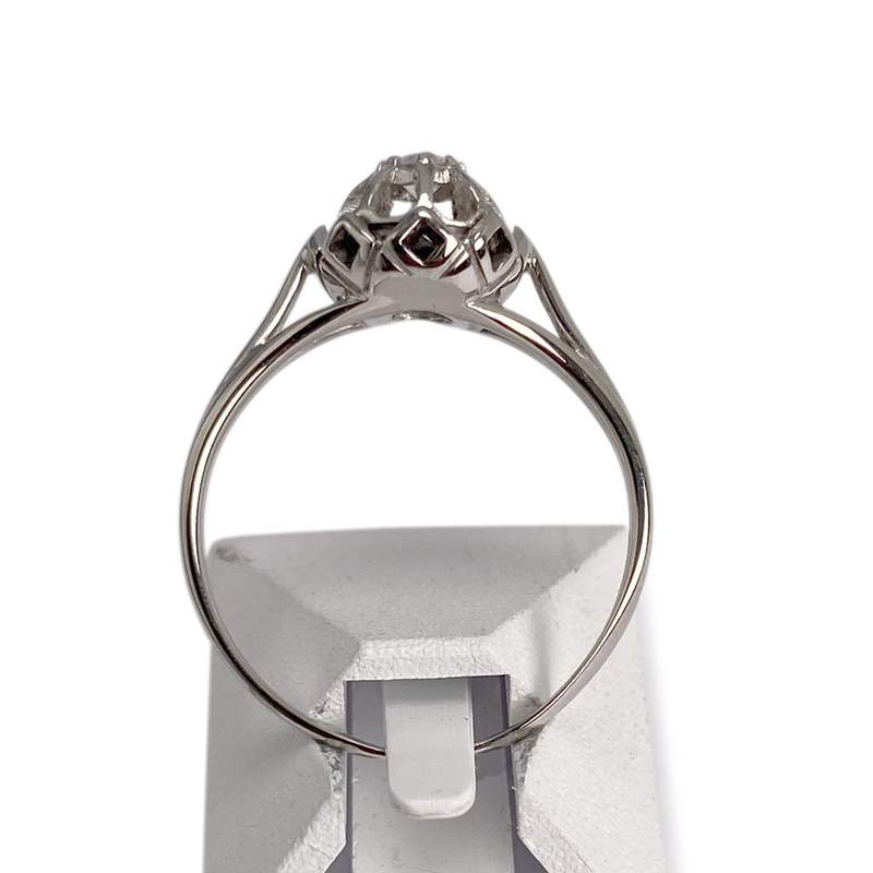 Bague d'occasion or 750 blanc zirconia - vue 3
