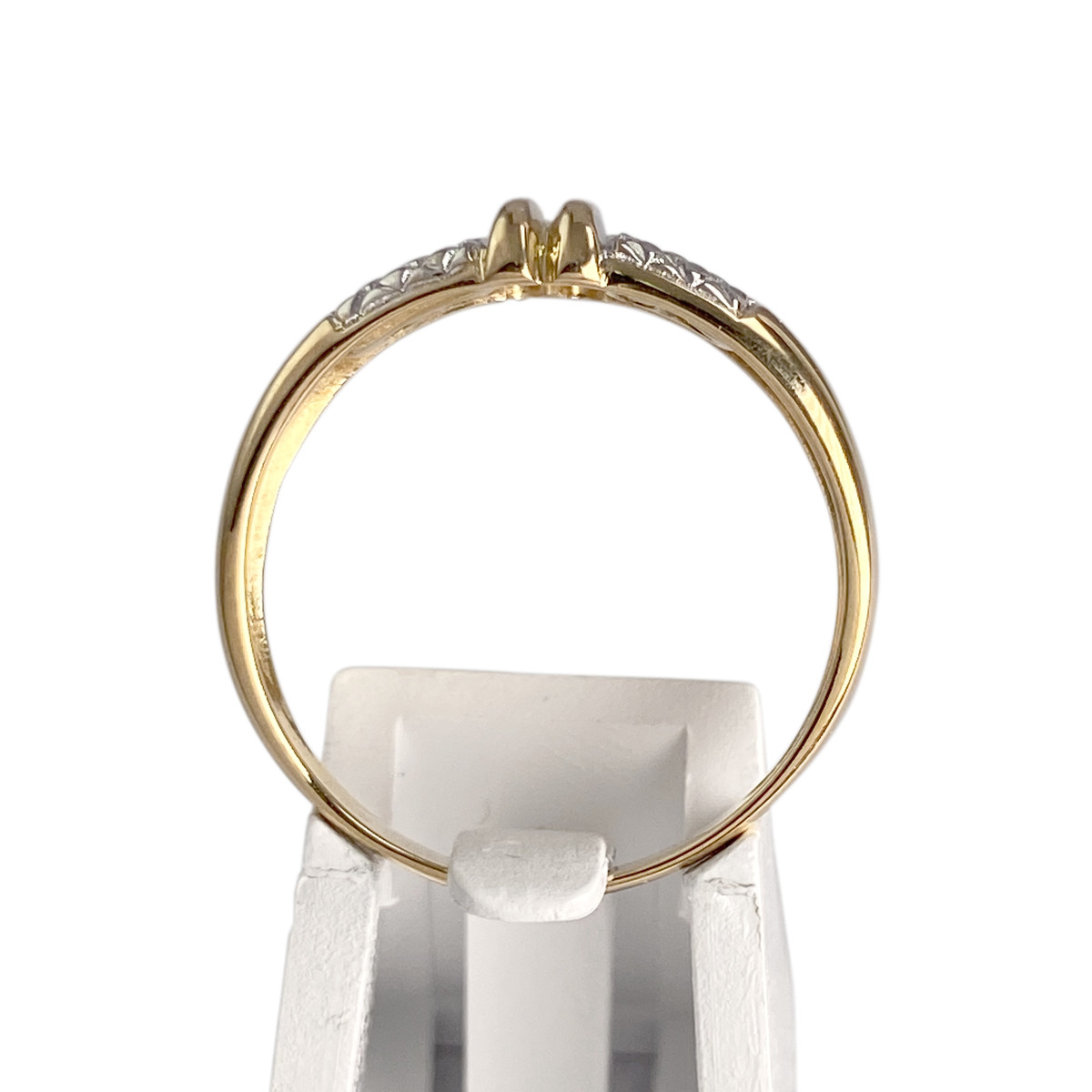 Bague d'occasion  or 750 2 tons saphirs - vue 3