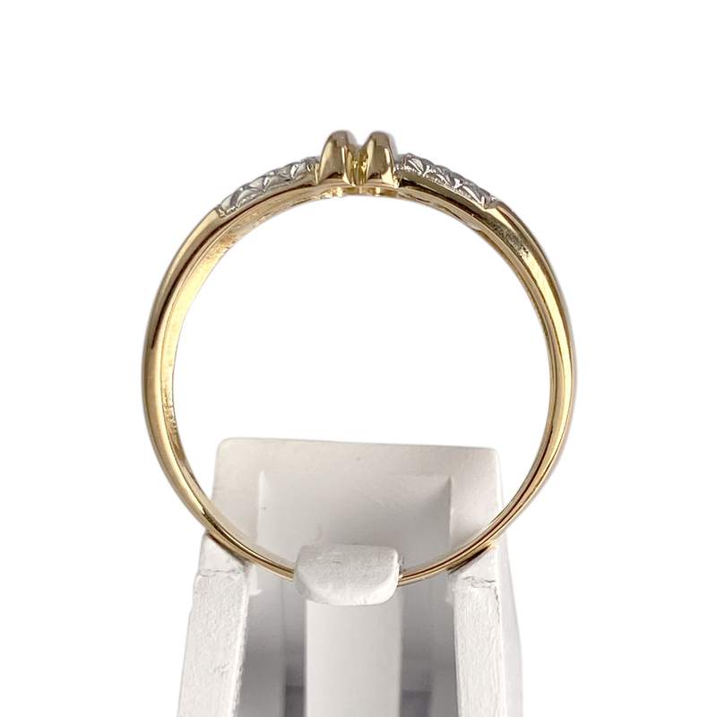 Bague d'occasion  or 750 2 tons saphirs - vue 3