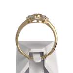 Bague d'occasion or 750 jaune diamants - vue 3