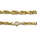 Collier d'occasion or 750 jaune maille torsadée 45 cm - vue 3