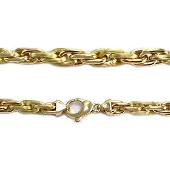 Collier d'occasion or 750 jaune maille torsadée 45 cm