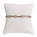 Bracelet d'occasion 2 ors 585 maille fantaisie - vue 1