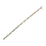 Bracelet d'occasion 2 ors 585 maille fantaisie - vue 2