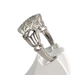 Bague d'occasion or 750 blanc diamants - vue 2