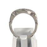 Bague d'occasion or 750 blanc diamants - vue 3