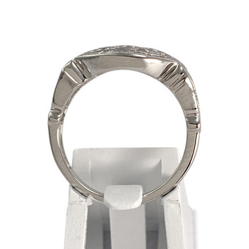 Second-hand gold ring 750 white diamonds